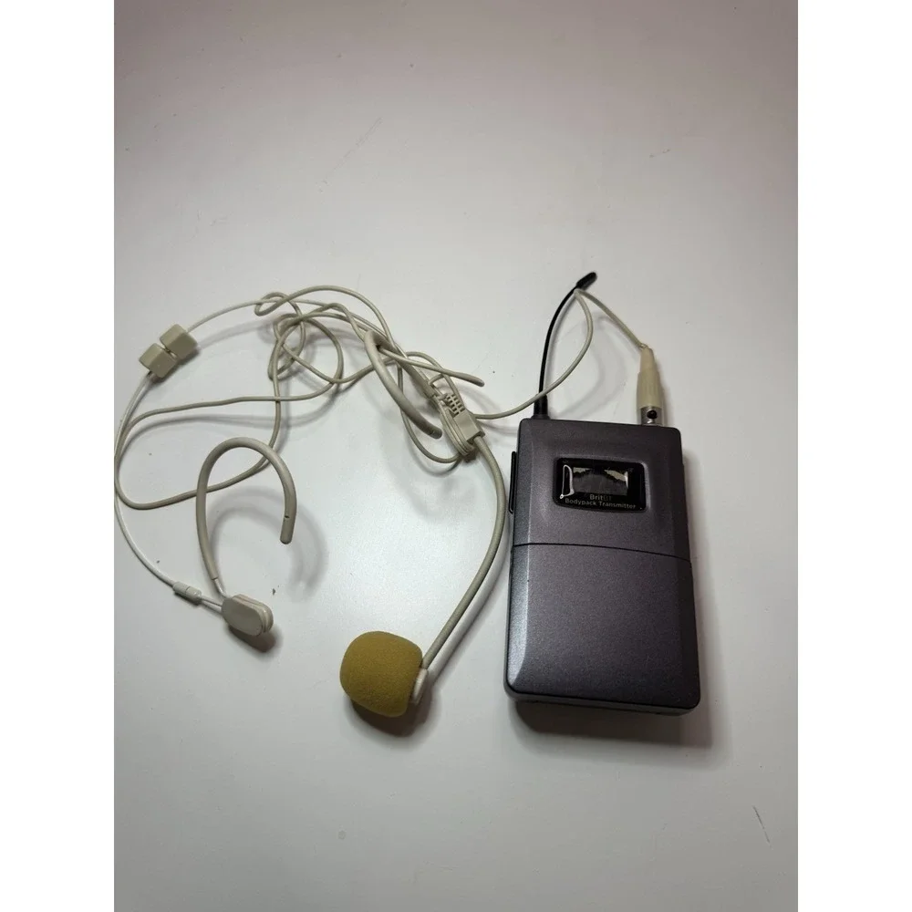 BritB1 Wireless UHF Bodypack‎ Transmitter with Headset Mic 480.575 MHz